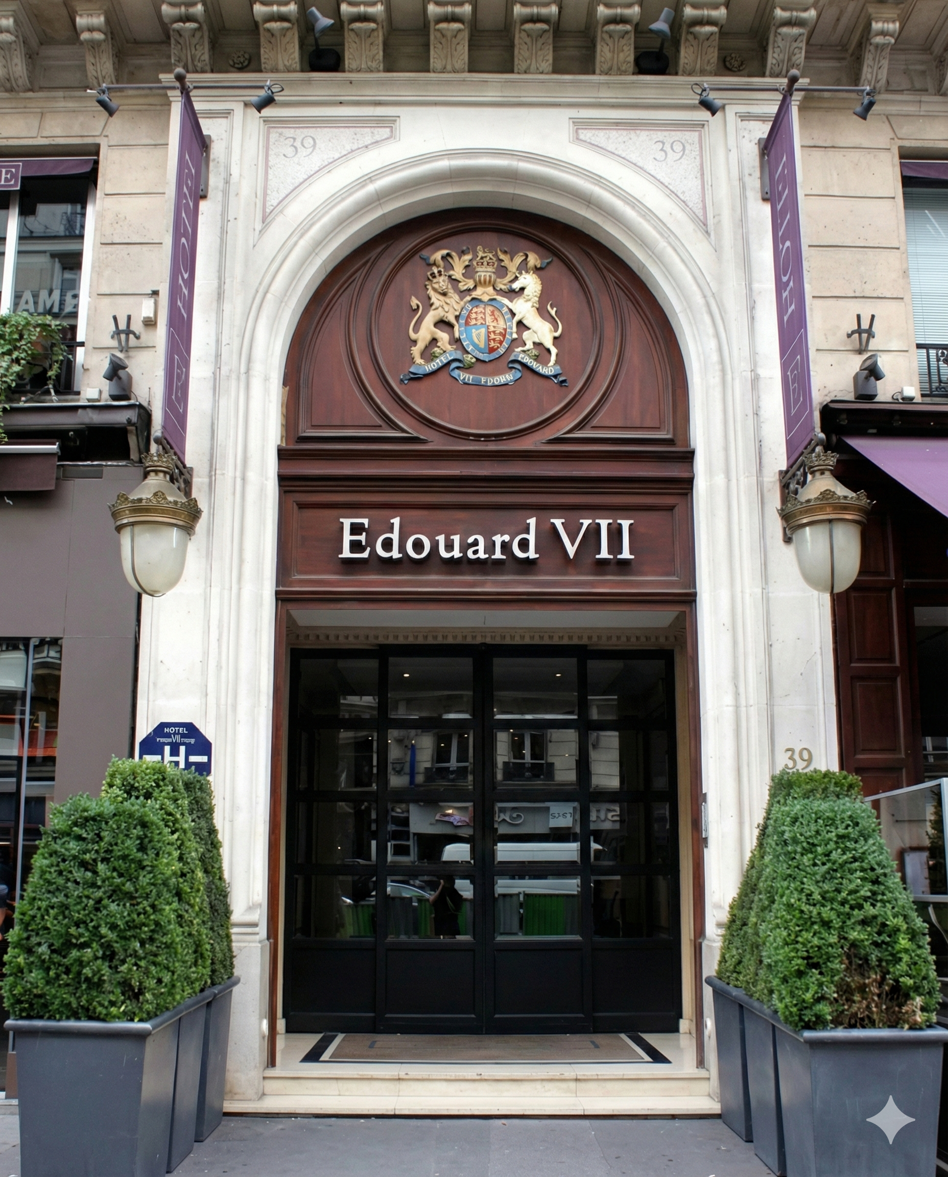 Hôtel Édouard 7 Paris — rénovation intérieure haut standing